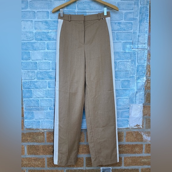 HUGO BOSS Stretch Twill Pants Regular Fit Signature Stripe size 4 - Picture 2 of 16